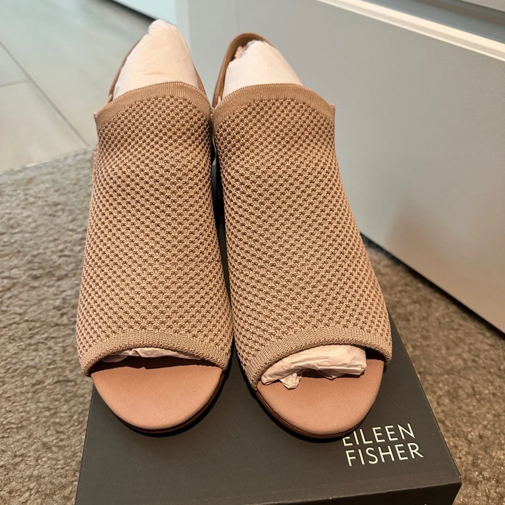 Eileen Fisher Ferris Knit Sandal - Blush - Picture 2 of 4
